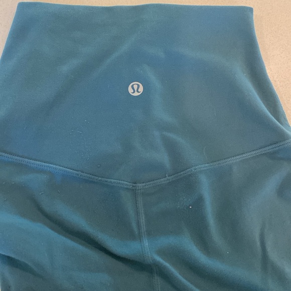 Lululemon full length size two turquoise more blue - Picture 2 of 2
